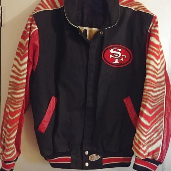 San Fransico 49ers bomber varsity reversible - Picture 1 of 3